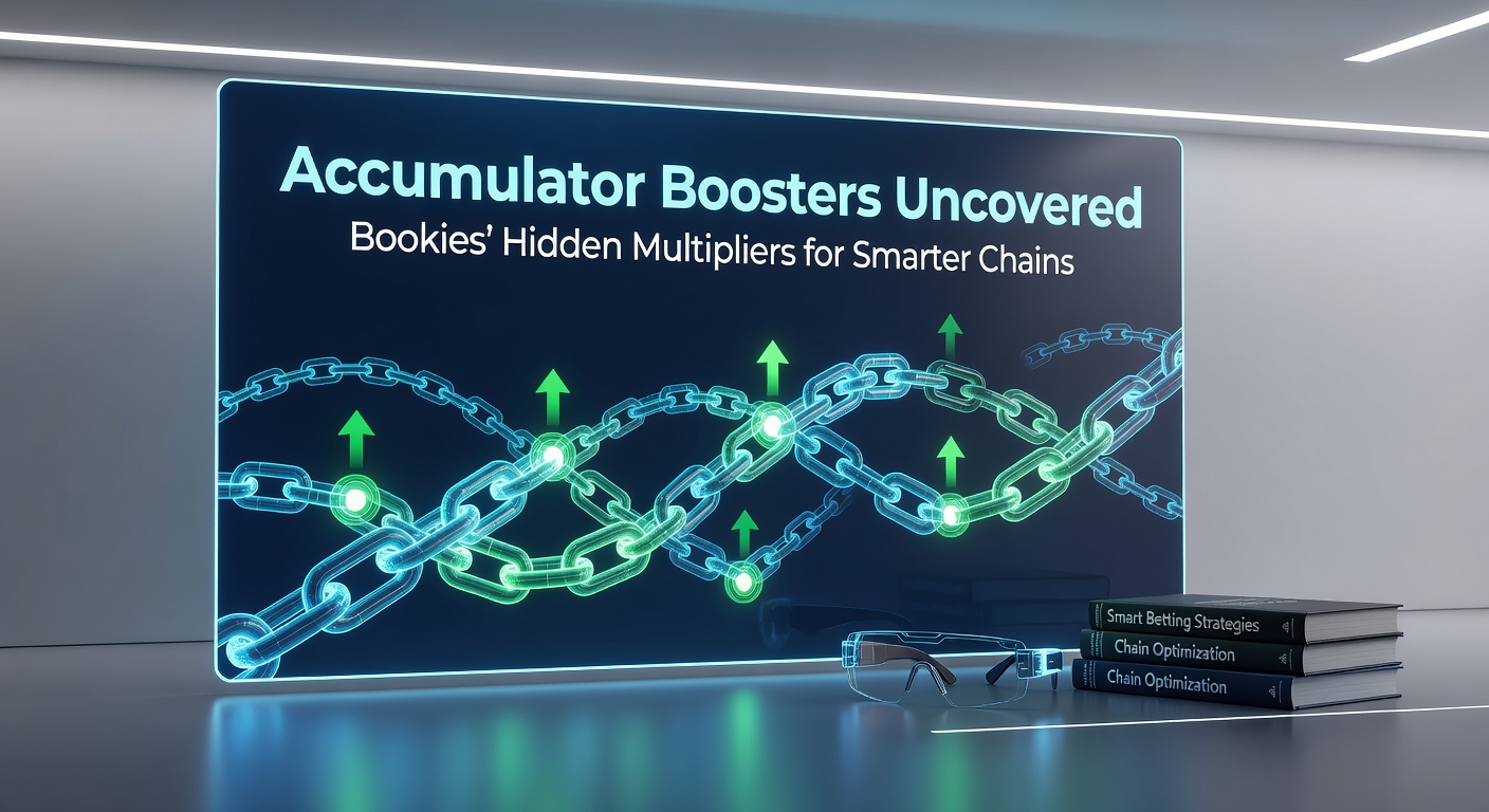 Vibrant graphic showing a chain of winning bets exploding with multiplier boosts, highlighting accumulator success