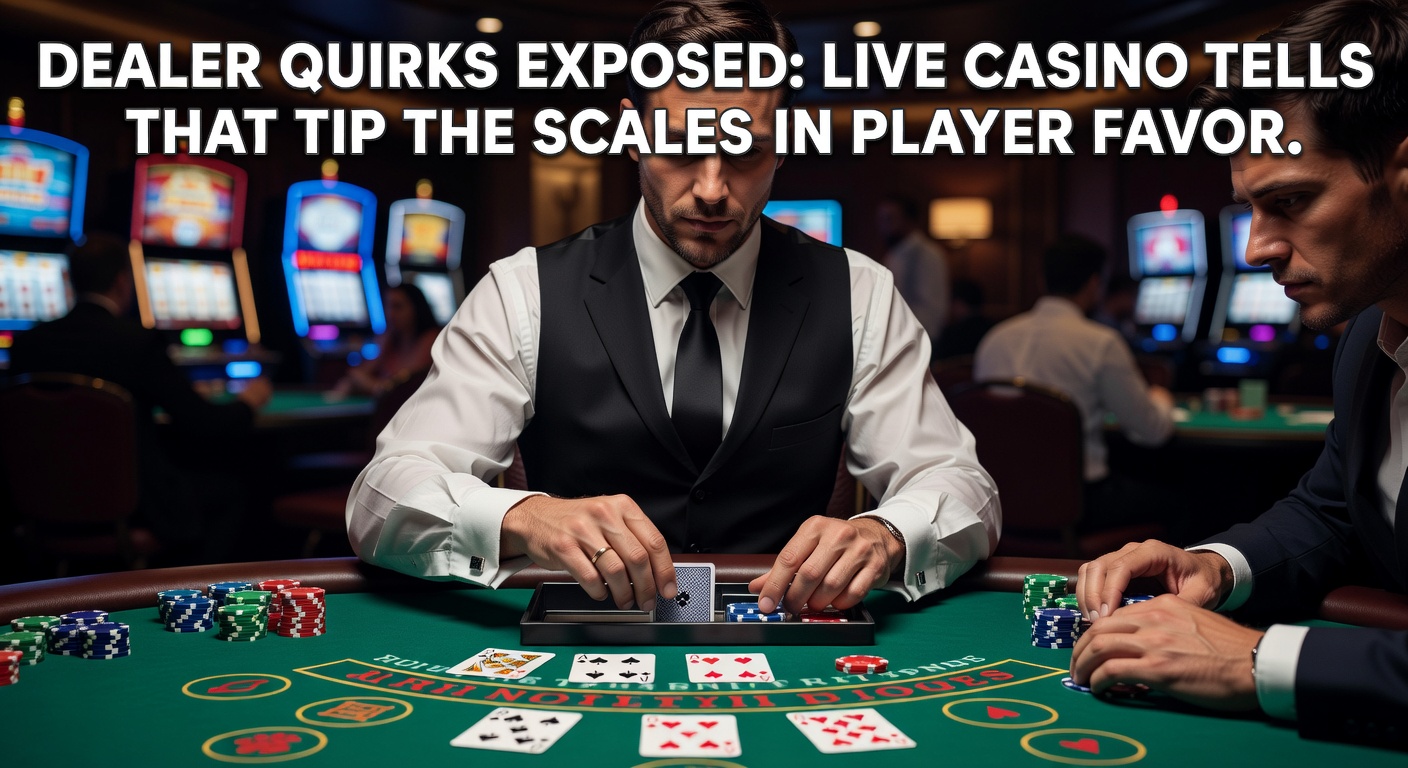 Live casino dealer handling chips with focused expression during a blackjack hand, highlighting subtle body language cues visible on HD streams