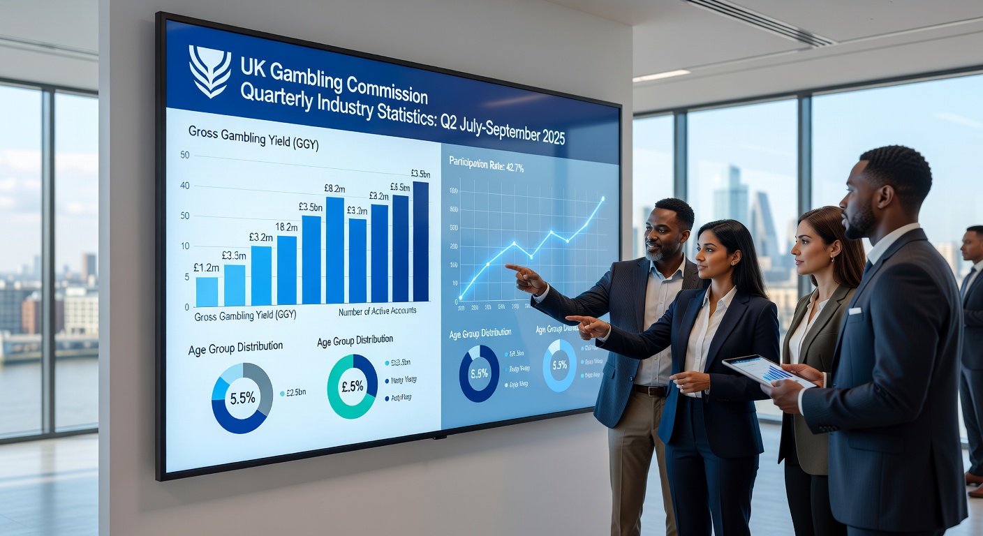 Infographic of UK adult gambling participation rates from GSGB Wave 3, stable at 48% with breakdowns by activity